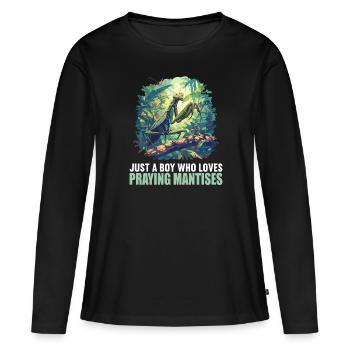 Praying mantises Praying mantis - Women's Premium Organic Long Sleeve Shirt - black - Front - Julia (174cm)