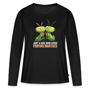 Praying mantises Praying mantis - Women's Premium Organic Long Sleeve Shirt - black - Front - Julia (174cm)