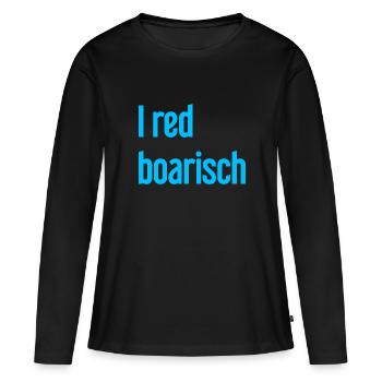 I red boarisch - Women's Premium Organic Long Sleeve Shirt - black - Front - Julia (174cm)