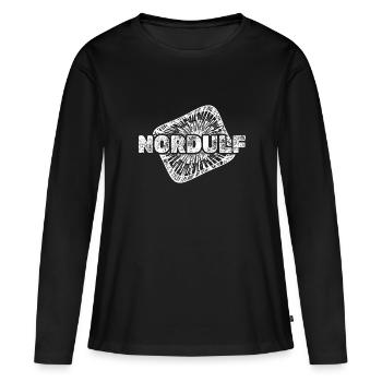 Geburt Nordulf - Frauen Premium Bio Langarmshirt - Schwarz - Vorne - Julia (174cm)