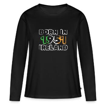 Ireland 1951 - Frauen Premium Bio Langarmshirt - Schwarz - Vorne - Julia (174cm)