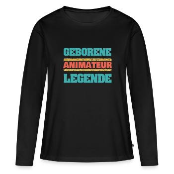 Occupation: Entertainer - Women's Premium Organic Long Sleeve Shirt - black - Front - Julia (174cm)