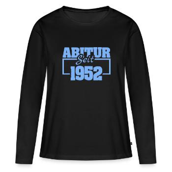 1952 - T-shirt manches longues Premium bio Femme - noir - Devant - Julia (174cm)