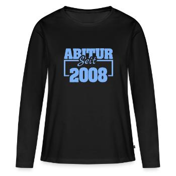2008 - T-shirt manches longues Premium bio Femme - noir - Devant - Julia (174cm)
