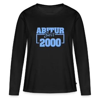 Abi 2000 - T-shirt manches longues Premium bio Femme - noir - Devant - Julia (174cm)