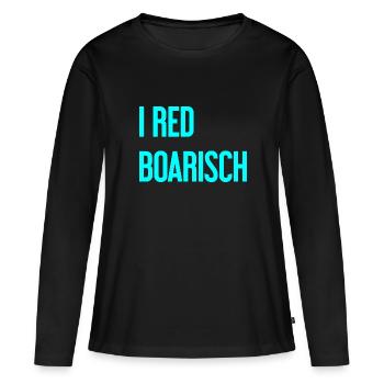 I red boarisch - Women's Premium Organic Long Sleeve Shirt - black - Front - Julia (174cm)