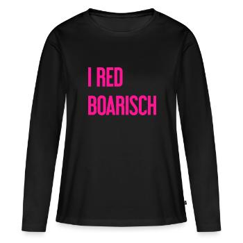 I red boarisch - Women's Premium Organic Long Sleeve Shirt - black - Front - Julia (174cm)