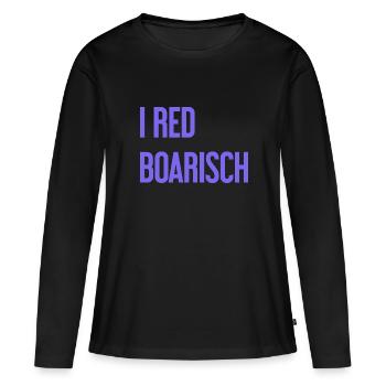 I red boarisch - Women's Premium Organic Long Sleeve Shirt - black - Front - Julia (174cm)