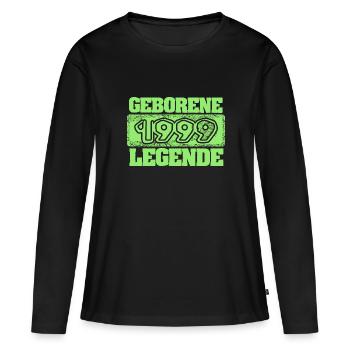 Proverbes 1999 - T-shirt manches longues Premium bio Femme - noir - Devant - Julia (174cm)