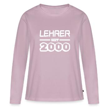 2000 - Women's Premium Organic Long Sleeve Shirt - dusky pink - Front - Julia (174cm)