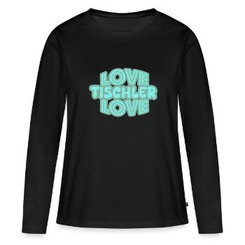 Dire charpentier - T-shirt manches longues Premium bio Femme - noir - Devant - Julia (174cm)