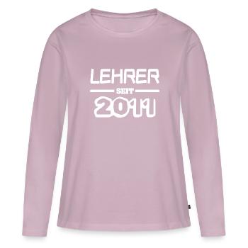 Teacher 2011 - Women's Premium Organic Long Sleeve Shirt - dusky pink - Front - Julia (174cm)