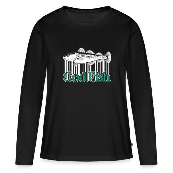 Cod Fish Cod Fish Vintage - Women's Premium Organic Long Sleeve Shirt - black - Front - Julia (174cm)