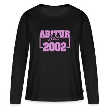 2002 - T-shirt manches longues Premium bio Femme - noir - Devant - Julia (174cm)