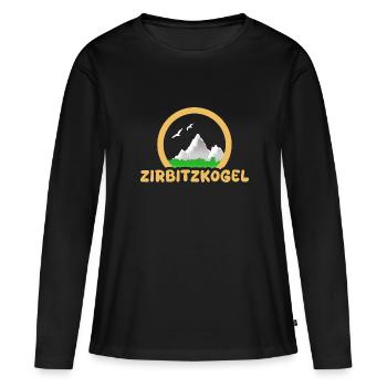 Trekking Zirbitzkogel - T-shirt manches longues Premium bio Femme - noir - Devant - Julia (174cm)