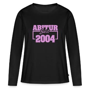 Abi 2004 - T-shirt manches longues Premium bio Femme - noir - Devant - Julia (174cm)