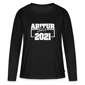 Diplôme d’études secondaires 2021 - T-shirt manches longues Premium bio Femme - noir - Devant - Julia (174cm)