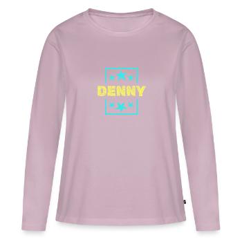 Denny Denny - Women's Premium Organic Long Sleeve Shirt - dusky pink - Front - Julia (174cm)
