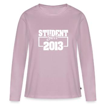 2013 - Frauen Premium Bio Langarmshirt - Altrosa - Vorne - Julia (174cm)