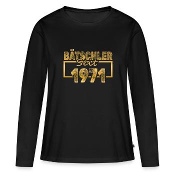 Single, 1971 - T-shirt manches longues Premium bio Femme - noir - Devant - Julia (174cm)