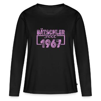 Single 1967 - Frauen Premium Bio Langarmshirt - Schwarz - Vorne - Julia (174cm)