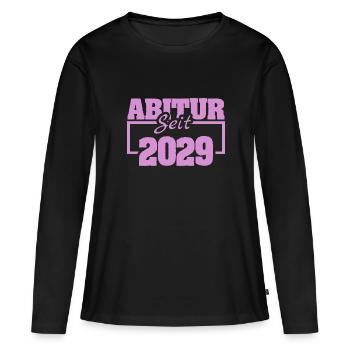 Abitur 2029 - Women's Premium Organic Long Sleeve Shirt - black - Front - Julia (174cm)