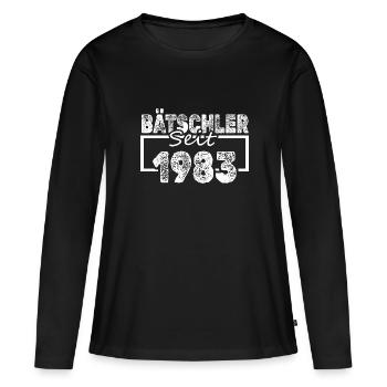 Single, 1983 - T-shirt manches longues Premium bio Femme - noir - Devant - Julia (174cm)