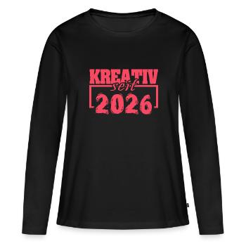 Award 2026 - Women's Premium Organic Long Sleeve Shirt - black - Front - Julia (174cm)