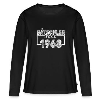 Single, 1968 - T-shirt manches longues Premium bio Femme - noir - Devant - Julia (174cm)