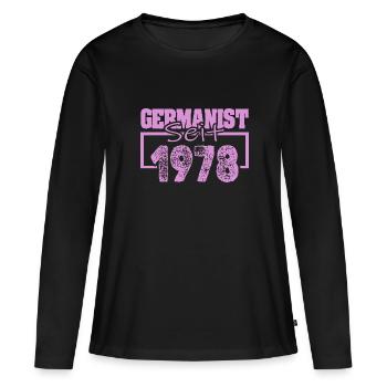 Studium 1978 - Frauen Premium Bio Langarmshirt - Schwarz - Vorne - Julia (174cm)