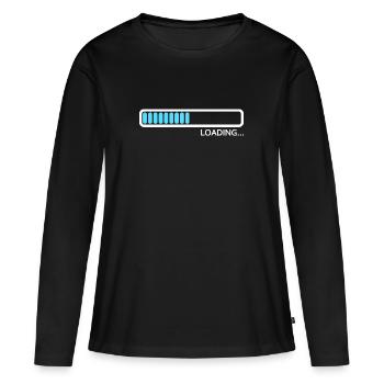Loading bar Loading - Women's Premium Organic Long Sleeve Shirt - black - Front - Julia (174cm)