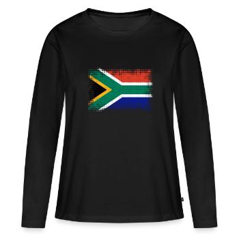 L’Afrique du Sud en tant qu’Afrique du Sud - T-shirt manches longues Premium bio Femme - noir - Devant - Julia (174cm)