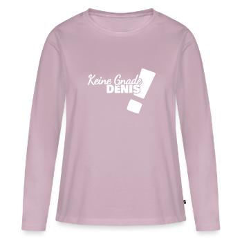 Funny Denis - Women's Premium Organic Long Sleeve Shirt - dusky pink - Front - Julia (174cm)