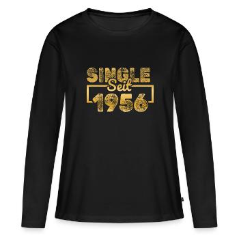 1956 1956 - Frauen Premium Bio Langarmshirt - Schwarz - Vorne - Julia (174cm)
