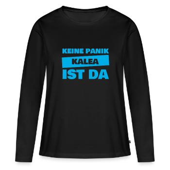 Kalea comme prénom - T-shirt manches longues Premium bio Femme - noir - Devant - Julia (174cm)