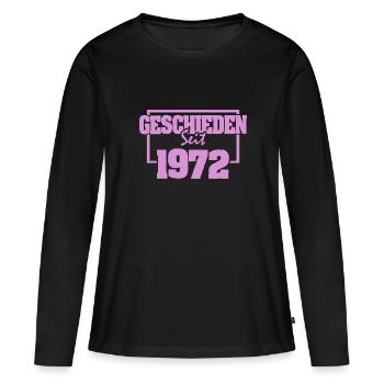 Ehe 1972 - Frauen Premium Bio Langarmshirt - Schwarz - Vorne - Julia (174cm)