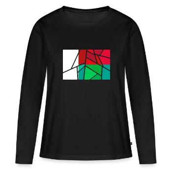 Madagascar - T-shirt manches longues Premium bio Femme - noir - Devant - Julia (174cm)