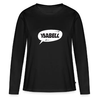 Isabell Isabell - Frauen Premium Bio Langarmshirt - Schwarz - Vorne - Julia (174cm)
