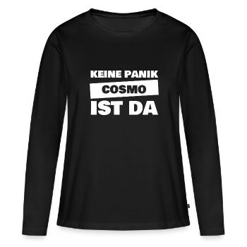 Cosmo as a first name - Women's Premium Organic Long Sleeve Shirt - black - Front - Julia (174cm)