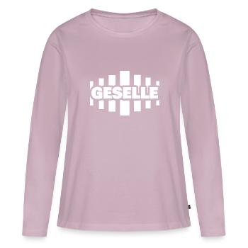 Profession : Compagnon - T-shirt manches longues Premium bio Femme - rose poudré - Devant - Julia (174cm)
