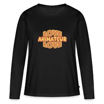 Entertainer as a job - Women's Premium Organic Long Sleeve Shirt - black - Front - Julia (174cm)