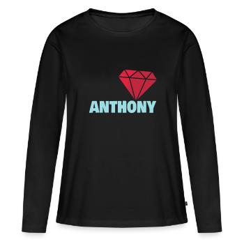 Anthony as Noble - Women's Premium Organic Long Sleeve Shirt - black - Front - Julia (174cm)