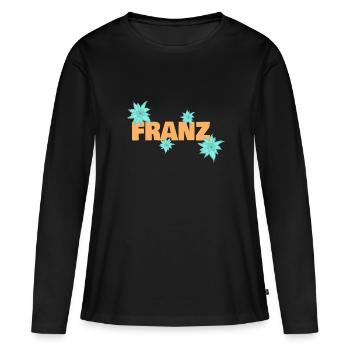 Edelweiss Franz - T-shirt manches longues Premium bio Femme - noir - Devant - Julia (174cm)