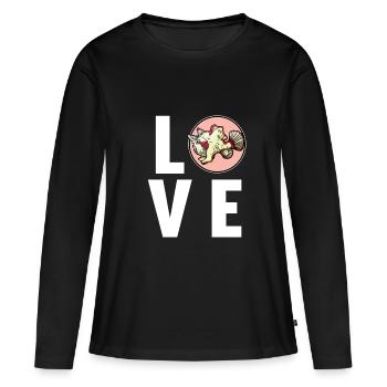 Frogfish Anglerfisch - Women's Premium Organic Long Sleeve Shirt - black - Front - Julia (174cm)