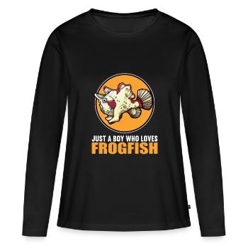 Frogfish Anglerfisch - Women's Premium Organic Long Sleeve Shirt - black - Front - Julia (174cm)