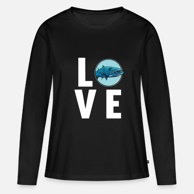 Barracudas Barracuda - Maglia a maniche lunghe ecologica premium da donna - nero