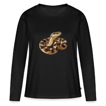 Serpents Serpent - T-shirt manches longues Premium bio Femme - noir - Devant - Julia (174cm)