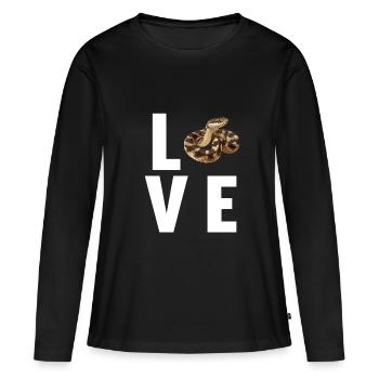 Serpents Serpent - T-shirt manches longues Premium bio Femme - noir - Devant - Julia (174cm)