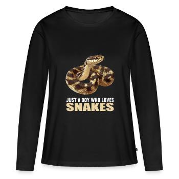 Serpents Serpent - T-shirt manches longues Premium bio Femme - noir - Devant - Julia (174cm)