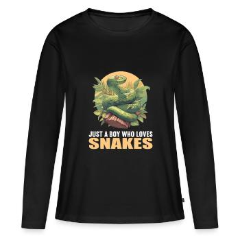 Serpents Serpent - T-shirt manches longues Premium bio Femme - noir - Devant - Julia (174cm)